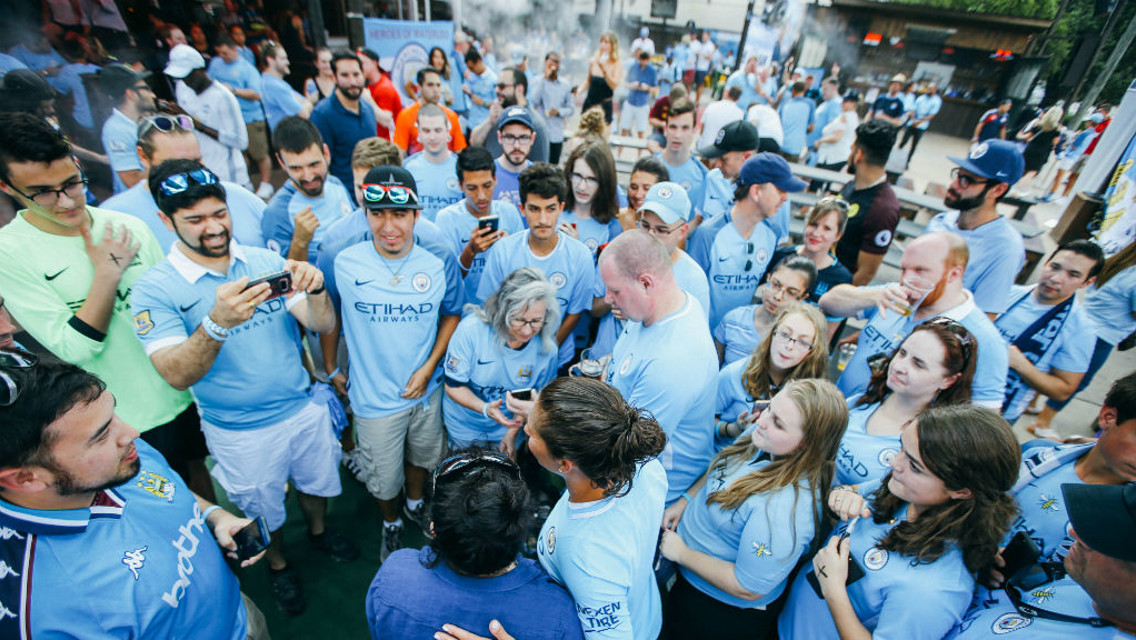 STATESIDE: At a fan event during the 2017 pre-season tour.