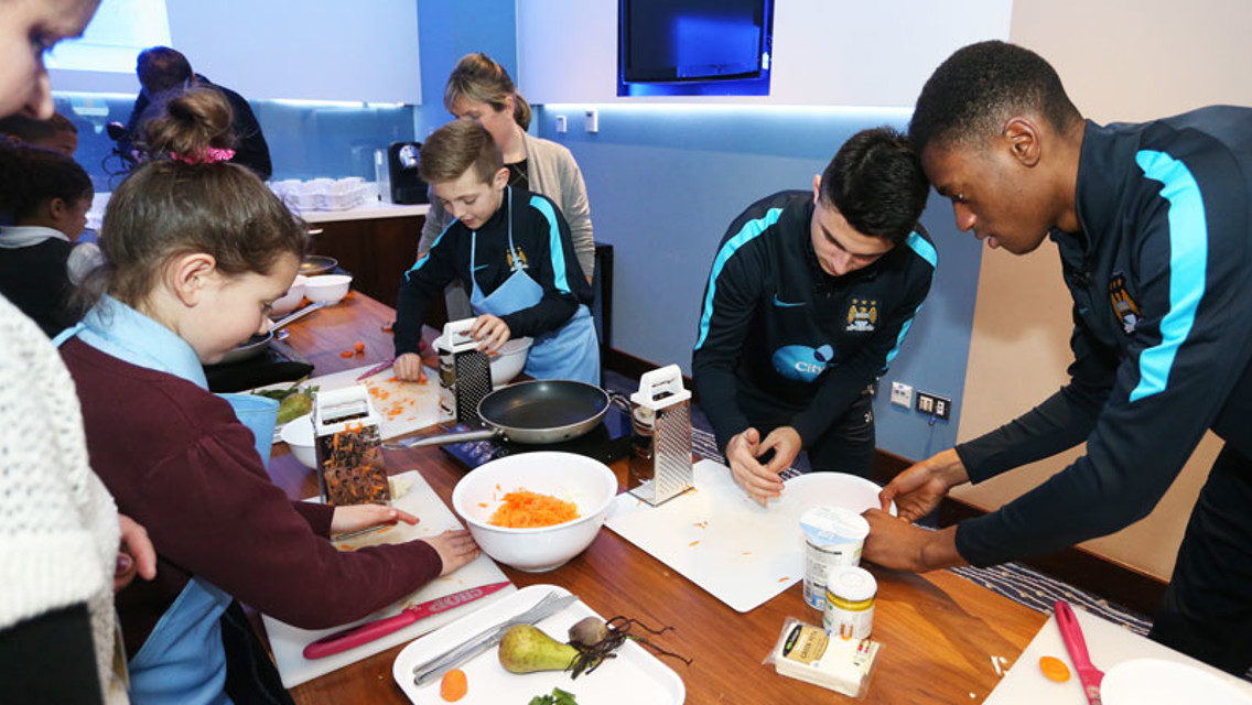 City cooks: Manu Garcia and Tosin Adarabioyo perfect their culinary skills