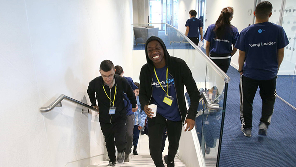 LEADING THE WAY: Roosevelt arrives for the Young Leaders Summit.