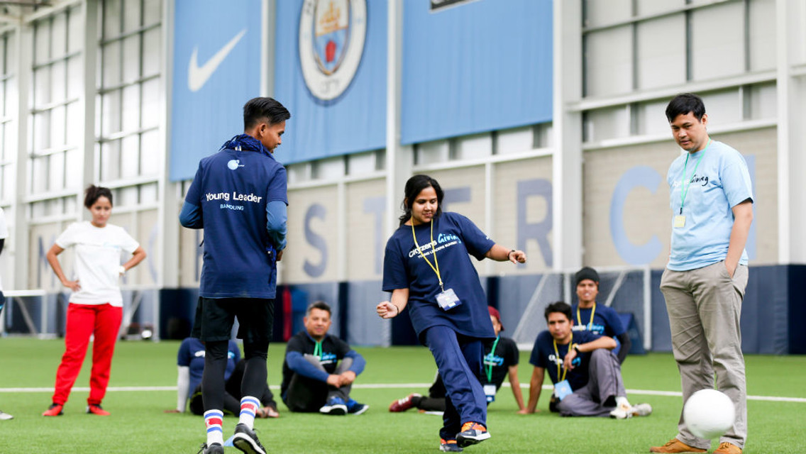 FOOTBALL FOCUSED: The programme helps community minded youngsters use football to bring about change.