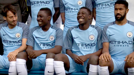 Surprise! CITC kids join Man City team photo