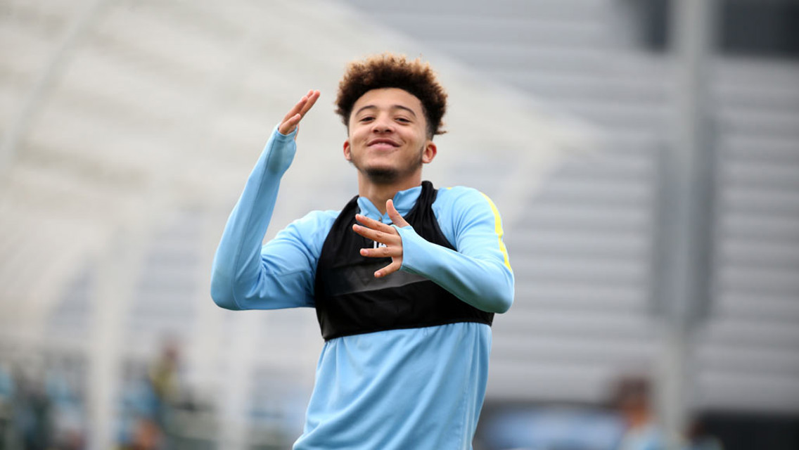NATURAL: Jadon Sancho is never one to shy away from the camera!