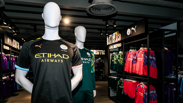 IT'S FOR KEEPS: The Store also features some striking new goalkeeping shirts following our exciting new partnership with PUMA