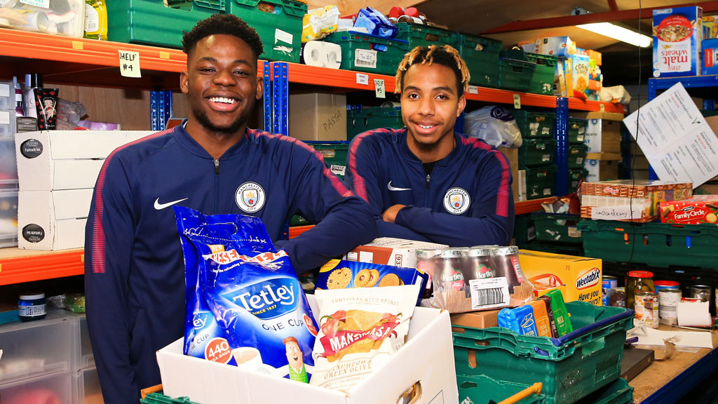 City make donation to Manchester foodbank