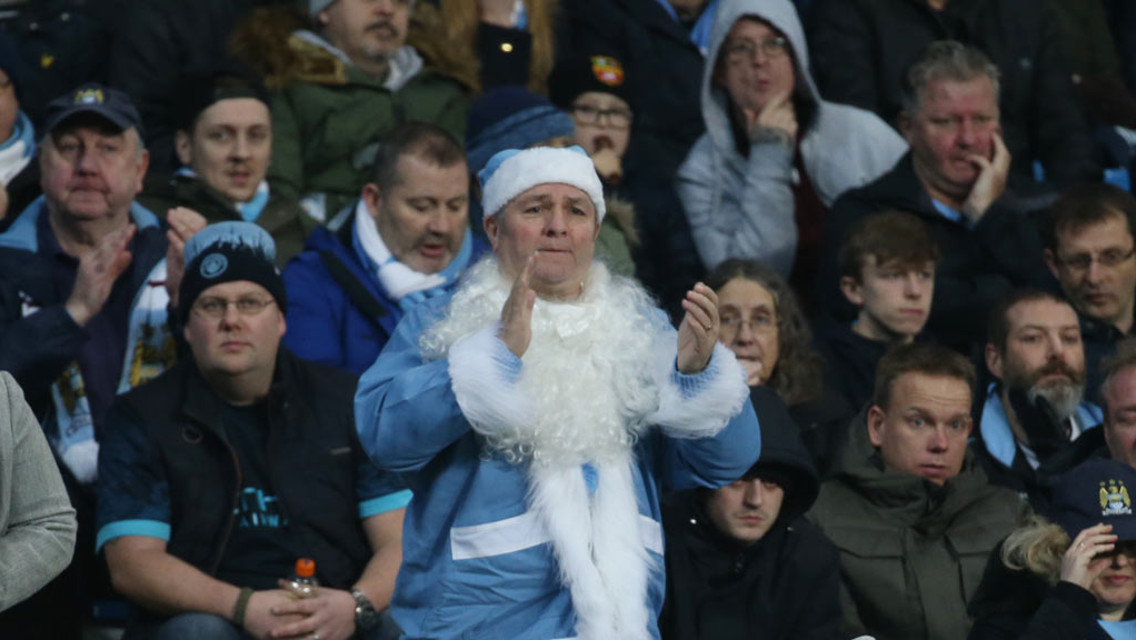 HO HO HO: We've always known Santa is a blue!