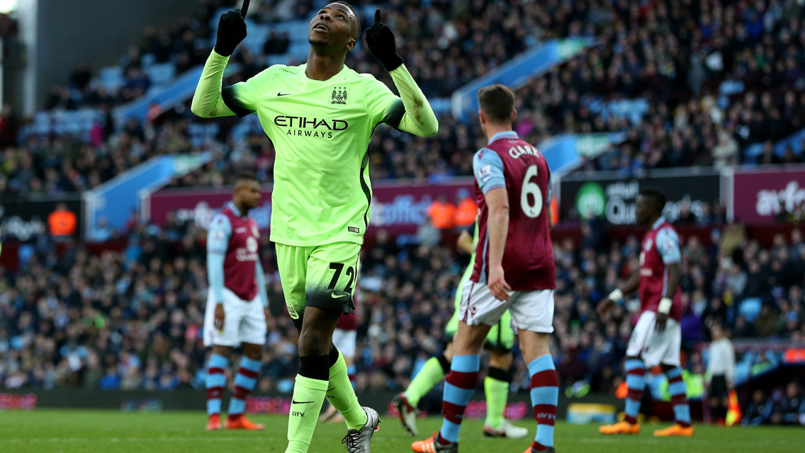 HAT-TRICK HERO: Iheanacho bagged a treble against Aston Villa in 2016
