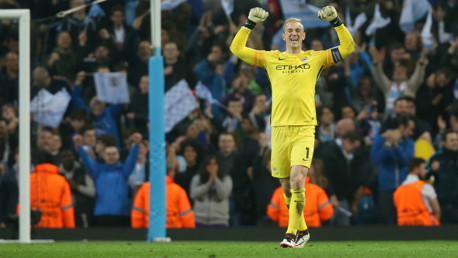 PASSION: Celebrating City's first foray into the last four of the Champions League.