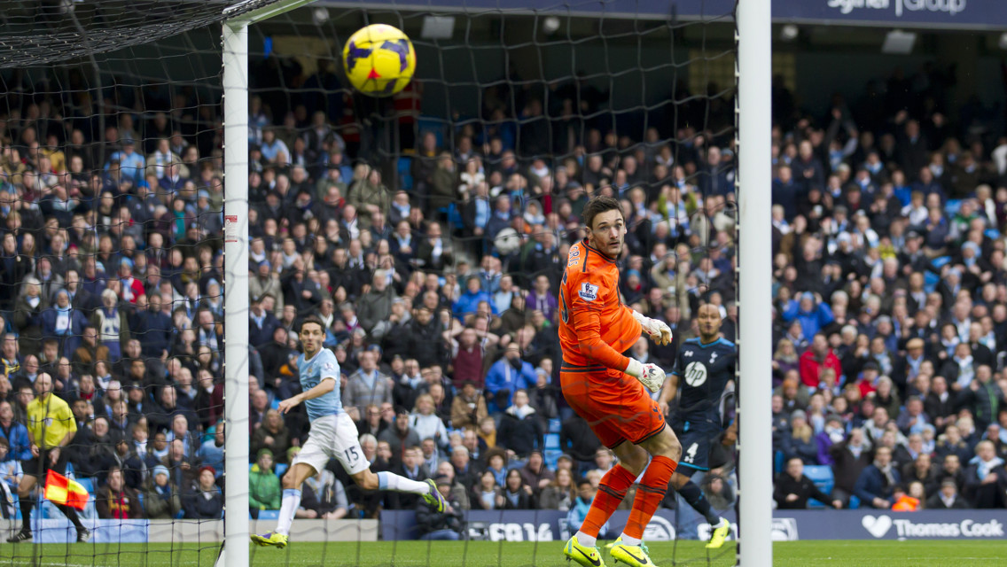 TOP CORNER: Navas opened his account in memorable fashion against Spurs.