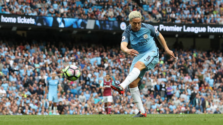 SIGNING OFF: Nasri helped City to a 3-1 over West Ham before his loan move to Sevilla