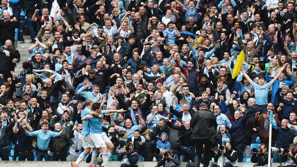FOR THE FANS : Nasri's goal helps seal the Premier League title in 2014