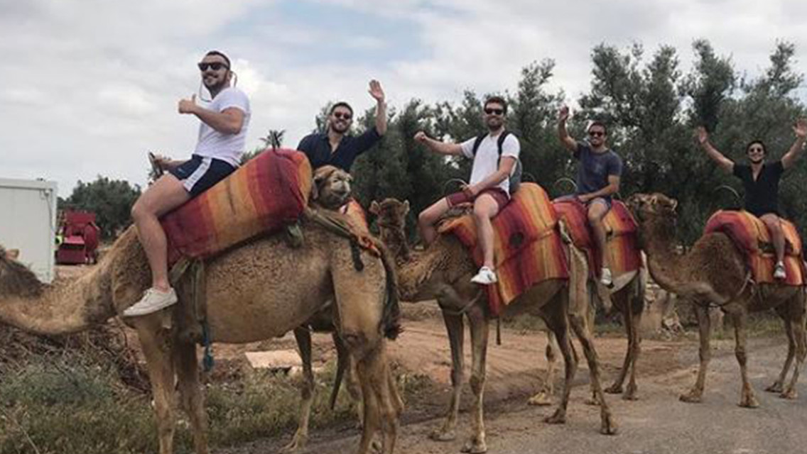 CAMEL: Bernardo having fun in Morocco