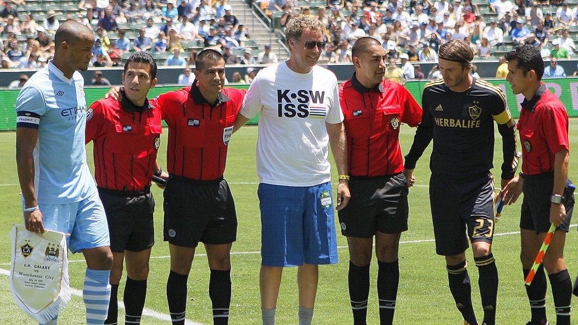 2011: Stellar cast versus LA Galaxy with Will Ferrell and David Beckham - not to mention Vincent!