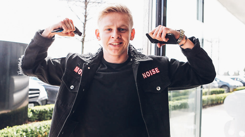 SHOW OF STRENGTH: Oleks Zinchenko has claimed his first Premier League winner's medal.