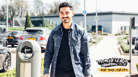 JUST CHAMPION: Ilkay Gundogan was in Germany when we clinched the title.