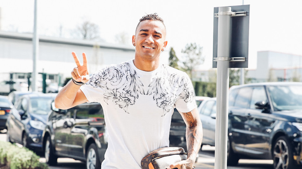 TWO GOOD: A very happy Danilo.