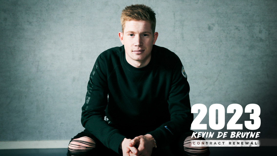 BELGIAN BLUE: Kevin De Bruyne has signed a new five-year contract with City, tying him to the Club until 2023. 
