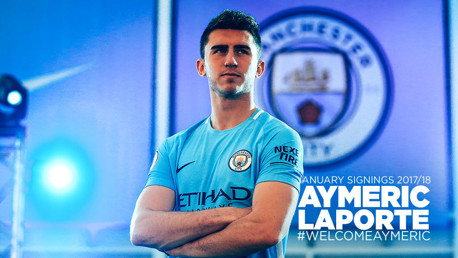 READY: Pep Guardiola is delighted to have secured the services of Aymeric Laporte.