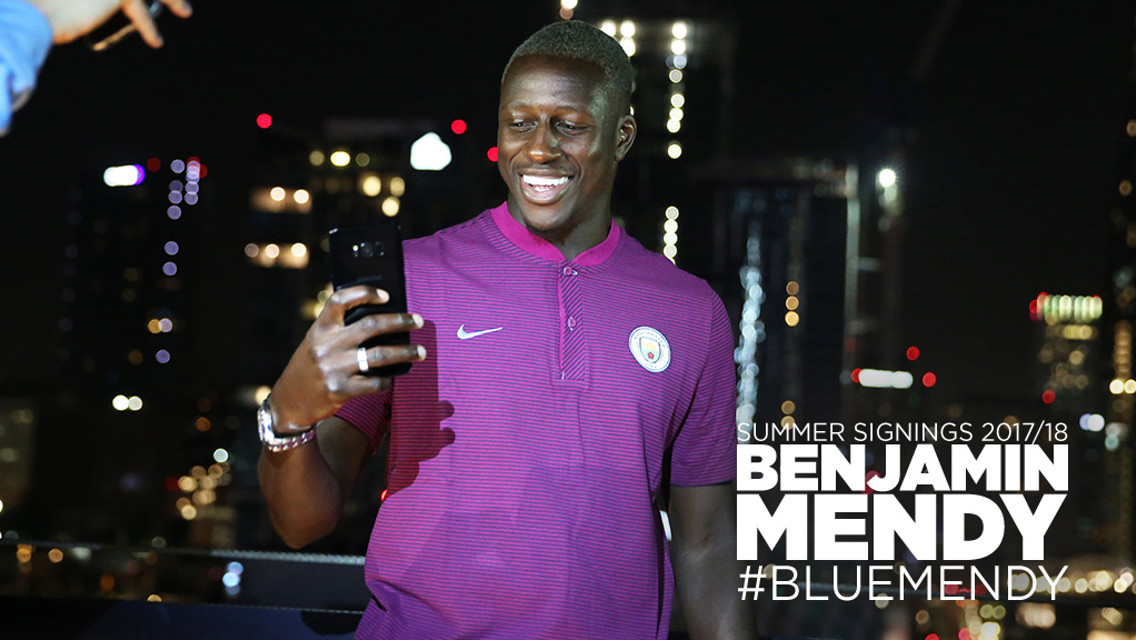 NEW RECRUIT: Benjamin Mendy becomes City's latest signing.