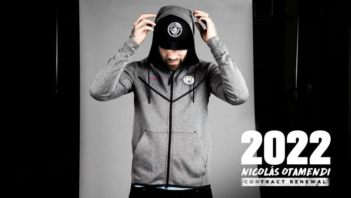 MODEL MAN: Nicolas Otamendi has extended his stay at Manchester City.