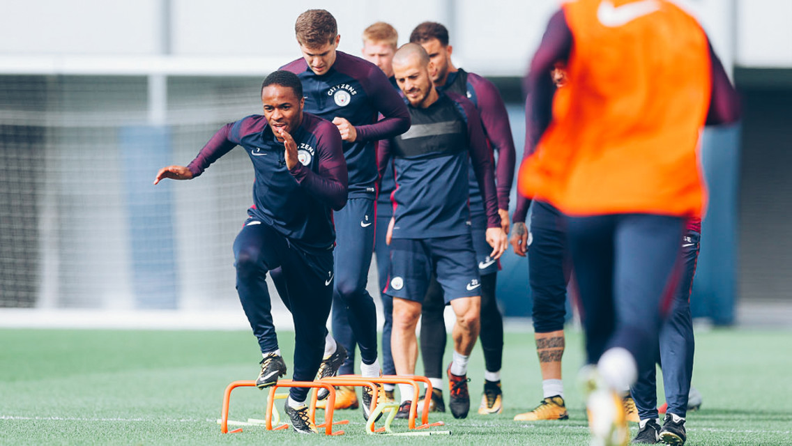 LEADER OF THE PACK: Sterling on the move
