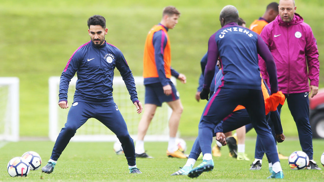 ON THE BALL: Ilkay Gundogan plots his next move