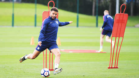 WALK THIS WAY: Kyle in action at the CFA