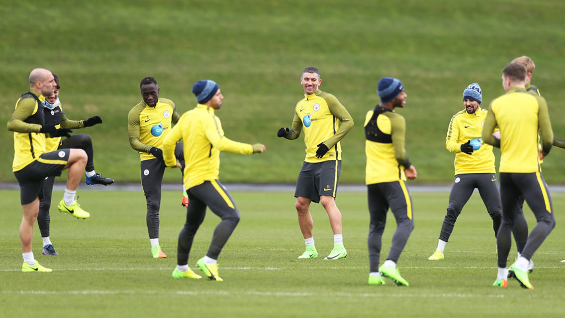 WARM UP: Kicking off Thursday's session.