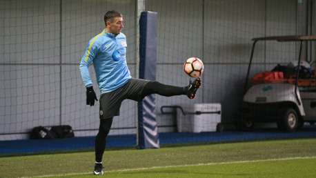 BALANCING ACT: Kolarov knows how to control a ball.