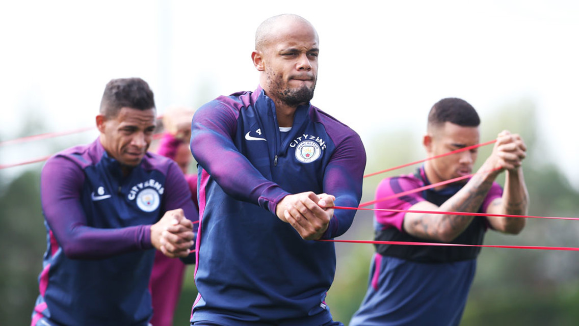 CAPTAIN: Kompany leads by example