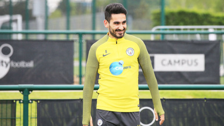 PROGRESS: Happy to be back on the training pitch.