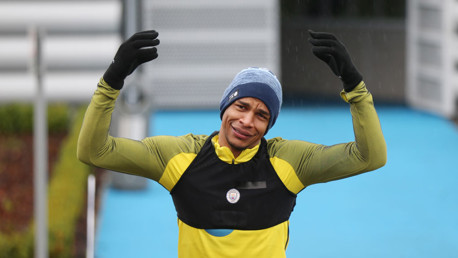 HANDS UP: Fernando is pumped for the session