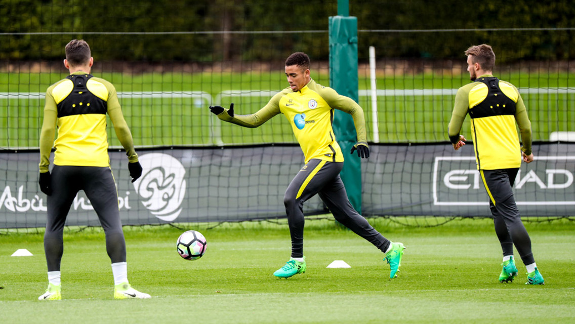 ON YOUR TOES: Gabriel Jesus springs into action