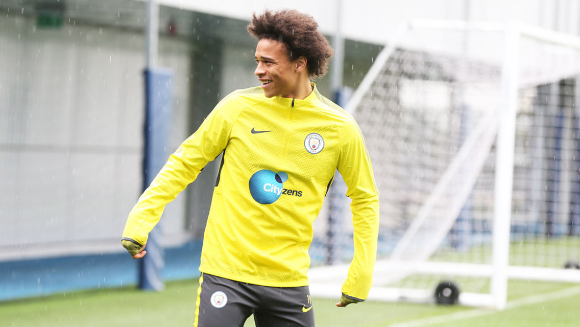 SUPER SANÉ: Happy days for Leroy.