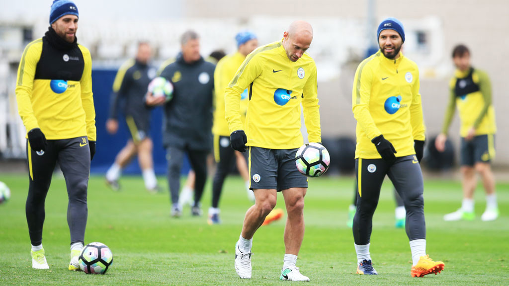 ZABA: One of the City legend's last CFA sessions...but not the last one with Watford still to come on Sunday