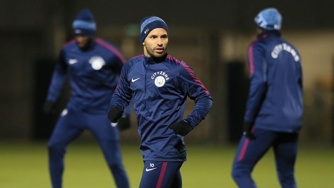 SUPER SERG: Sergio Aguero is fit after Tuesday's scare