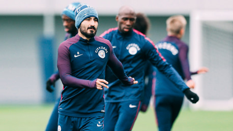 SIDESTEP: Ilkay Gundogan also favours the hat!