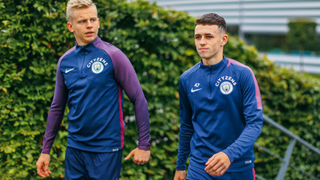 YOUNG GUNS: Zinchenko and Foden continue pushing for a first-team place 