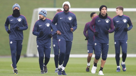 SHARKTEAM: The lads cool down after yesterday’s match!