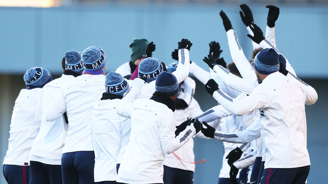 ALL TOGETHER:  Any guesses as to what the squad are up to here?