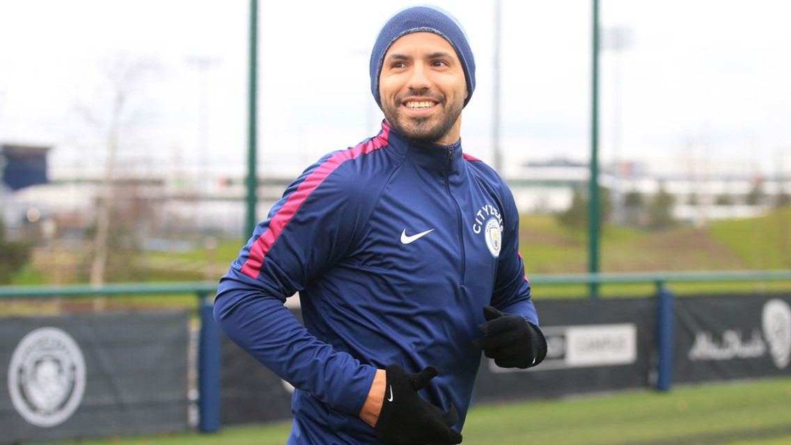 SMILE: Sergio was in good spirits.