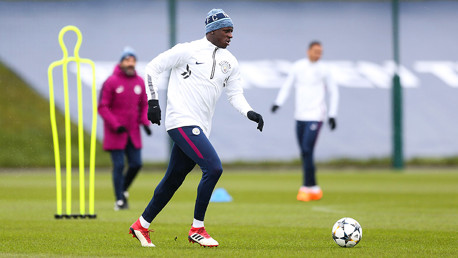 SHARK TEAM: Benjamin Mendy joins his team mates.