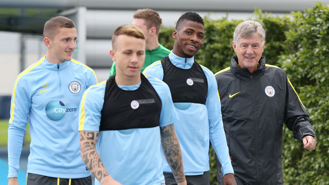 KELECHI AND KIDDO: The mood is bright and breezy in the City camp