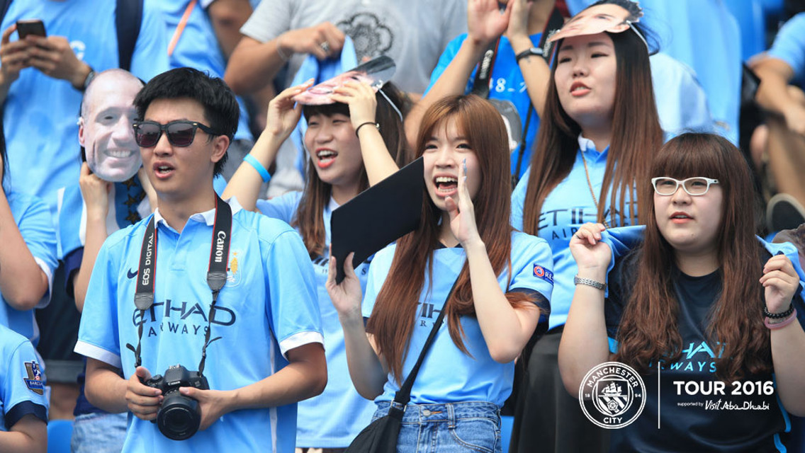 SUPPORT: There were plenty of fans at the Olympic Sports Centre to see their heroes.