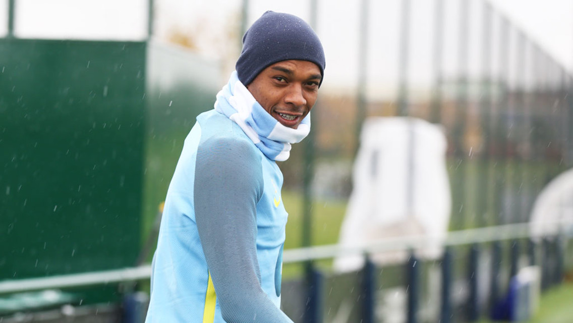 SAY CHEESE: Fernandinho smiles at the camera.