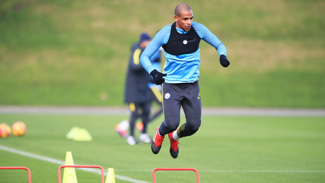 HOP: Fernando bounces over the hurdle