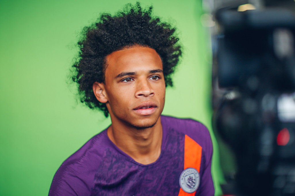 A STUDY IN FOCUS: Leroy Sane sports City's new third strip