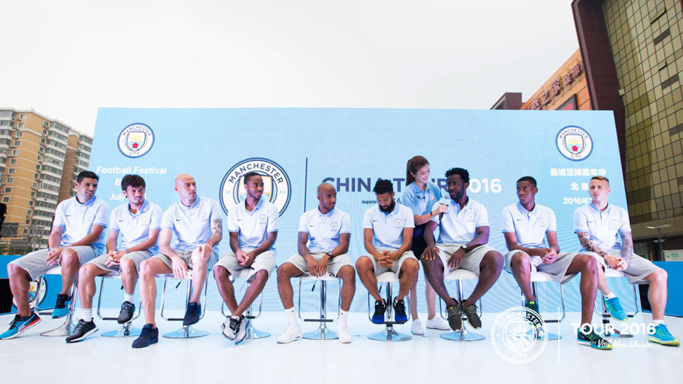 CITY IN CHINA: The players speak on stage