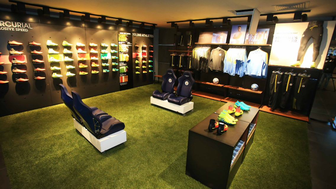 BOOT ROOM: Heaven for any football boot fanatic.