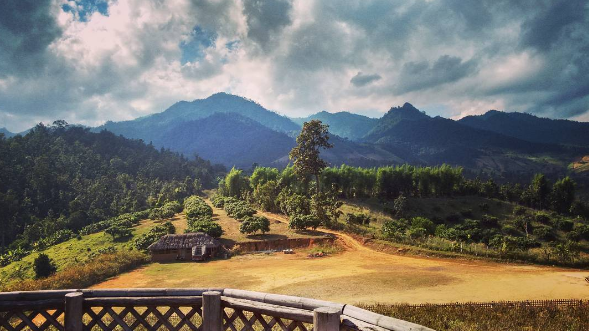 THAILAND: Jane Ross enjoying a wicked view in Thailand.