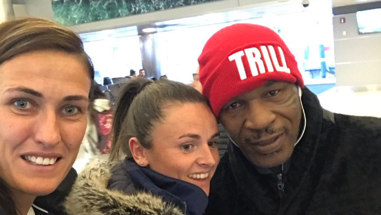 IRON MIKE: Jill Scott meets Mike Tyson in New York.